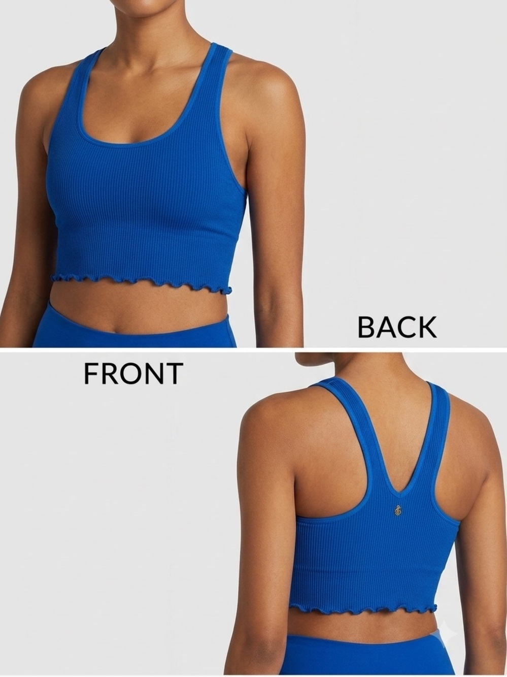 Spiritual Gangster Amor Crop Royal Blue Lined w/ Shelf Bra XS/S